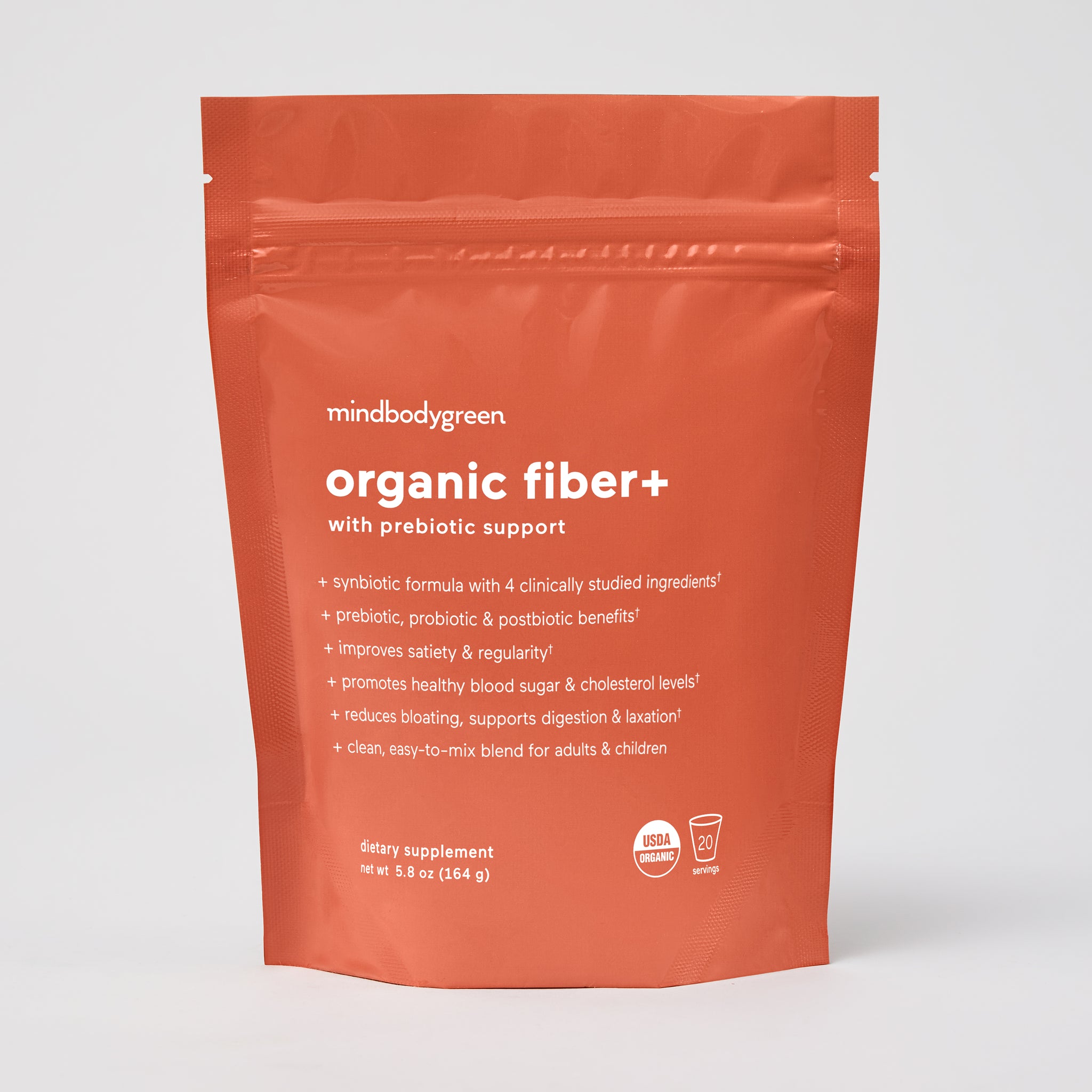 organic fiber+ with prebiotic support